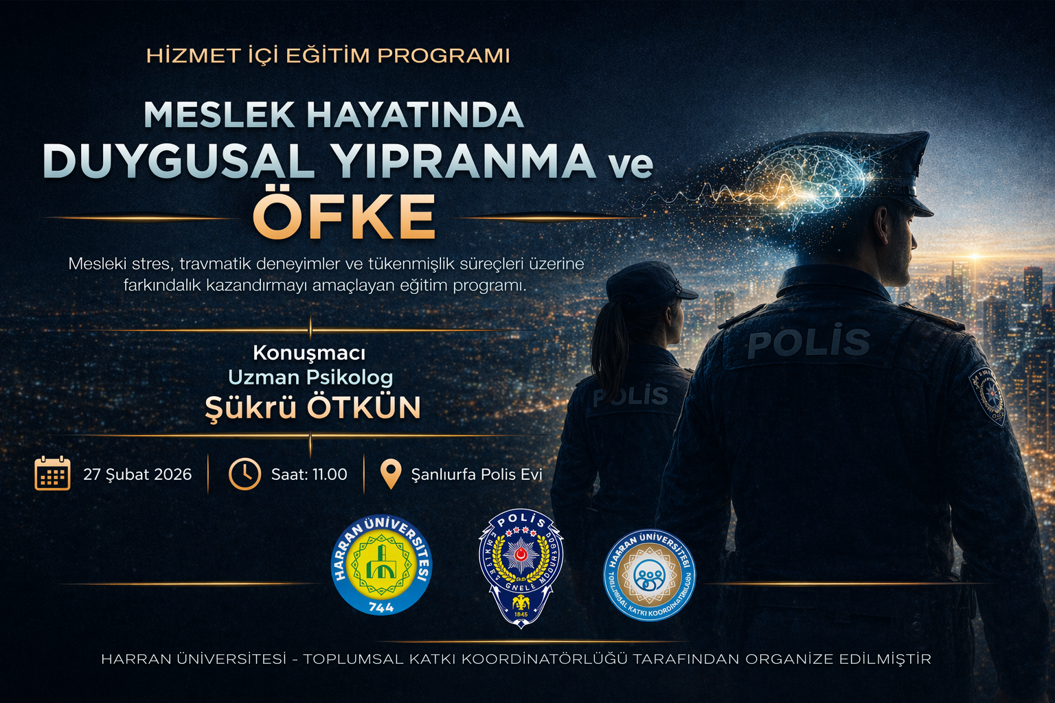 Harran Üniversitesi’nden Mesleki Stres ve Öfke Yönetimine Yönelik Etkinlik